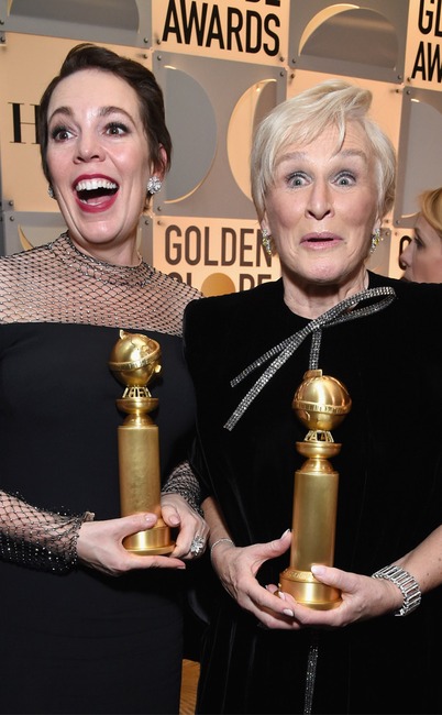 Olivia Colman, Glenn Close, 2019 Golden Globe Awards, Golden Globes, Candids